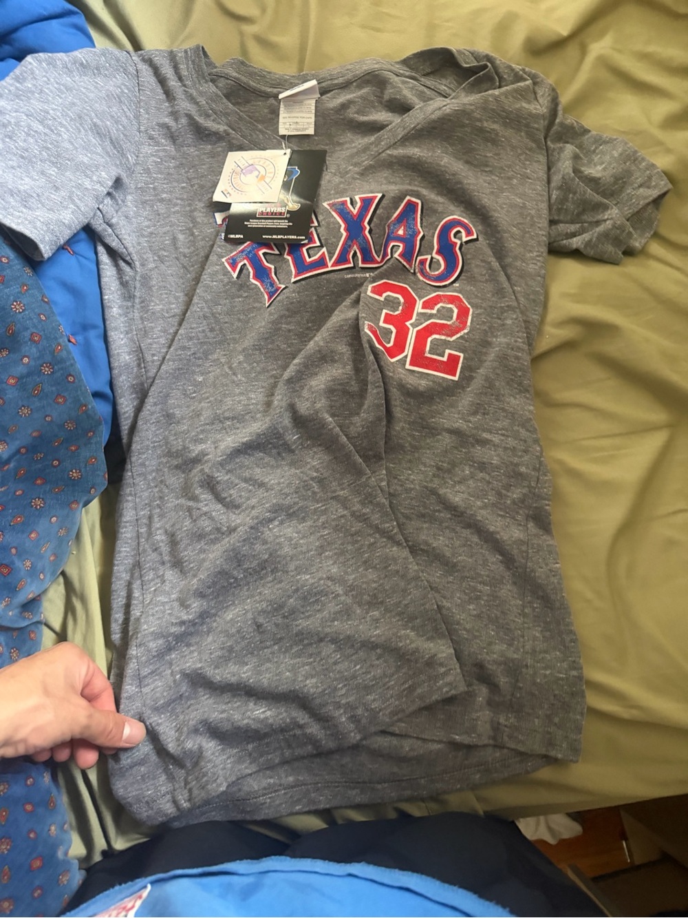 Texas Number 32 Gray T-Shirt Woman’s large